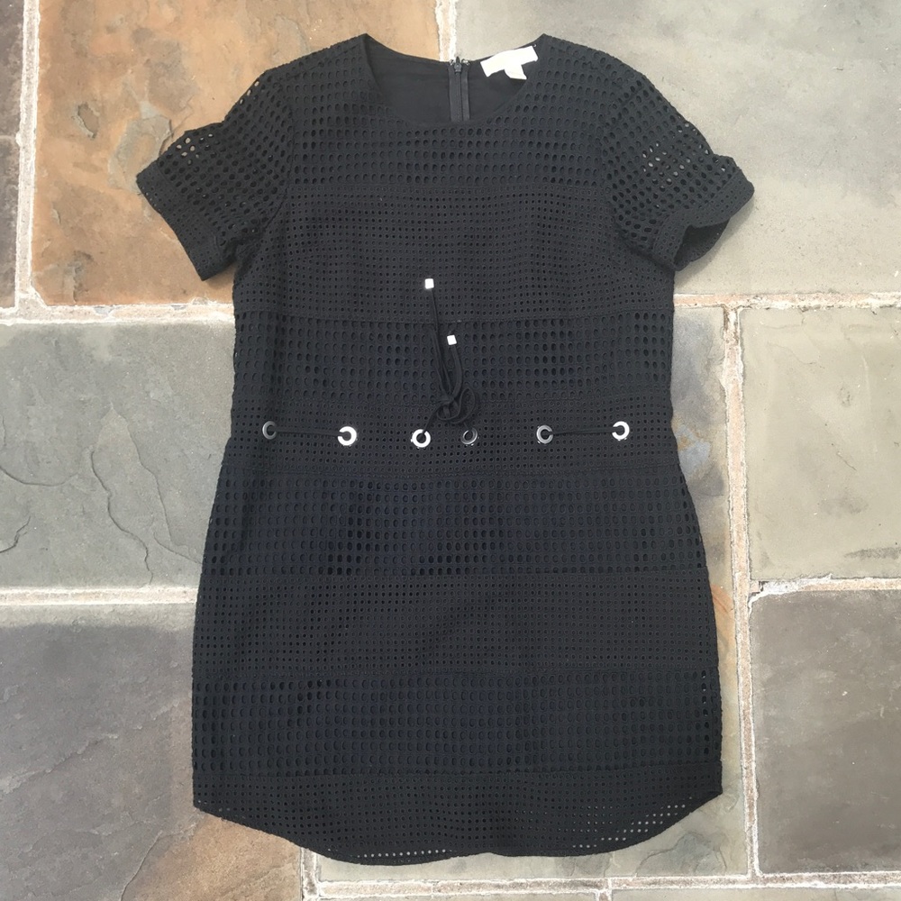 Michael Kors black eyelet dress
